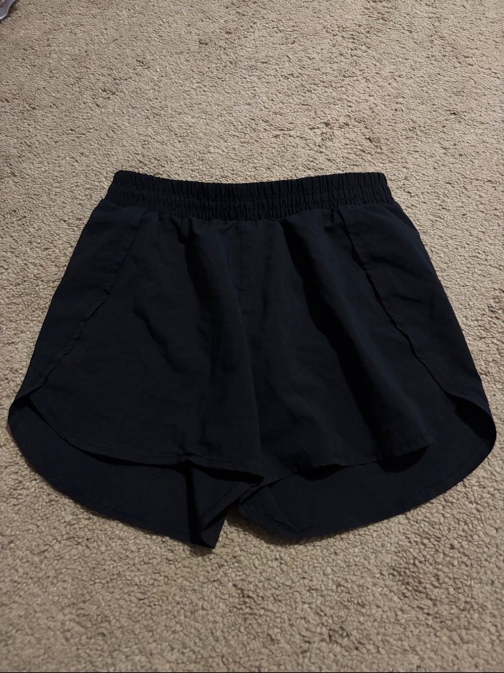 Girls' Black Athletic Shorts